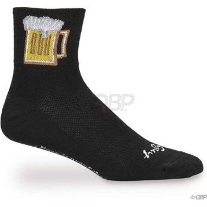 Classic Beverage Bike Socks – Black Black Small / Medium