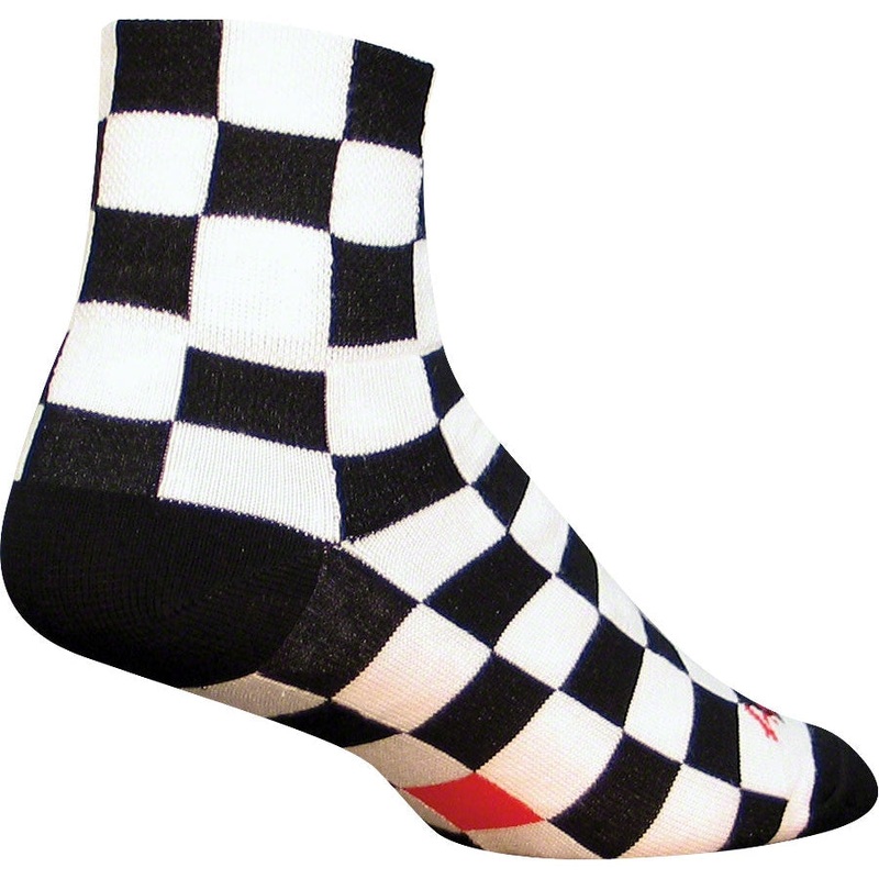 Classic Ridgemont Bike Socks – Black/White Black/White Small / Medium