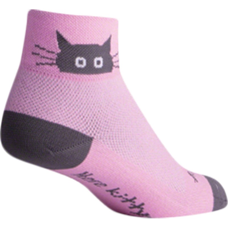 Classic Whiskers Women’s Bike Socks – Pink Pink Small / Medium