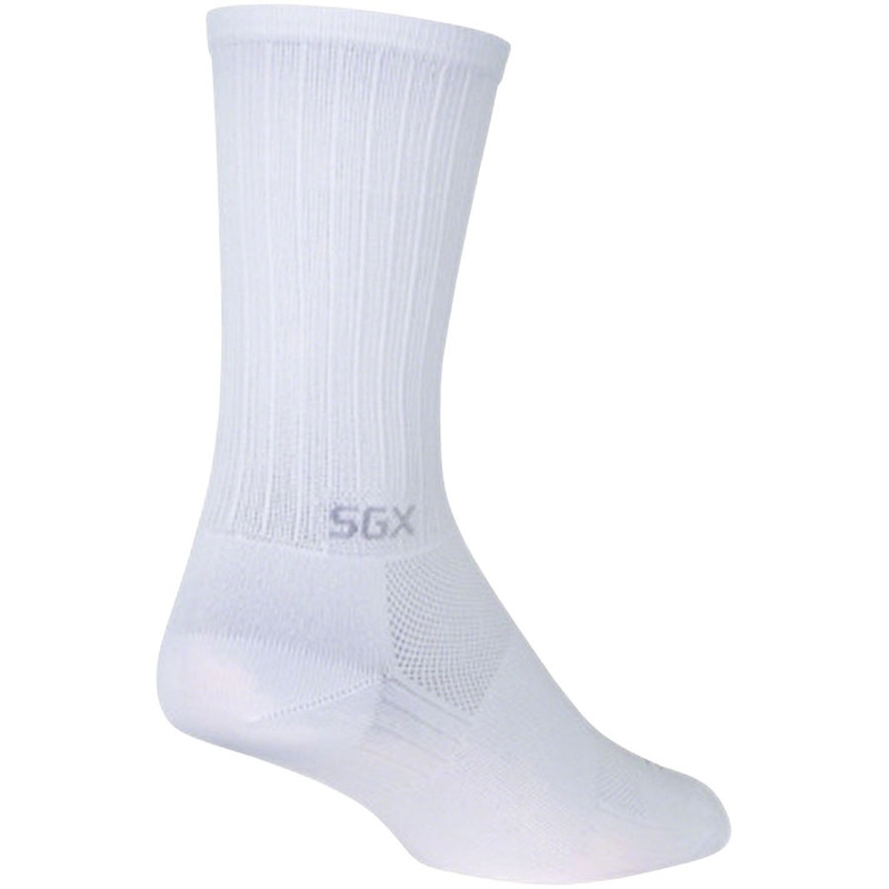 SGX White Bike Socks – White White Small / Medium