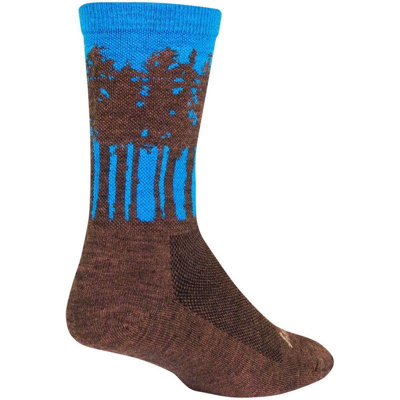 Treeline Wool Bike Socks – Brown Brown Small / Medium