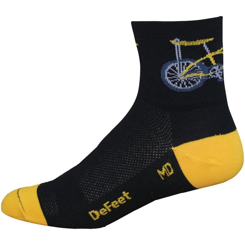 Aireator Banana Bike Socks – Black/Yellow Black/Yellow Medium