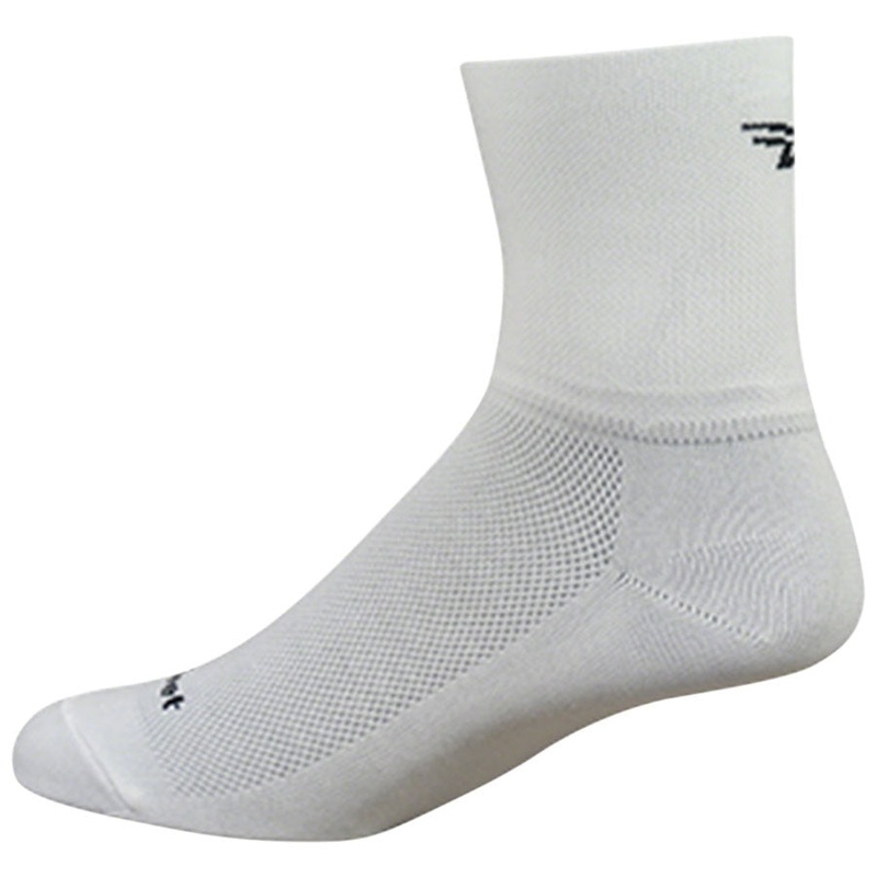 Aireator D-Logo Short Bike Socks – White White Small