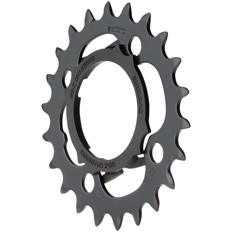 Alivio M4000 Chainring – 22t 64 BCD 4-Bolt 9-Speed Black