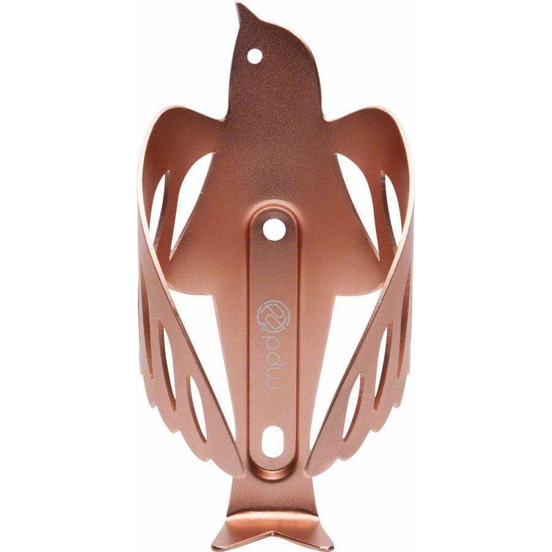Sparrow Cage Bike Water Bottle Cage: Rose Gold Gold