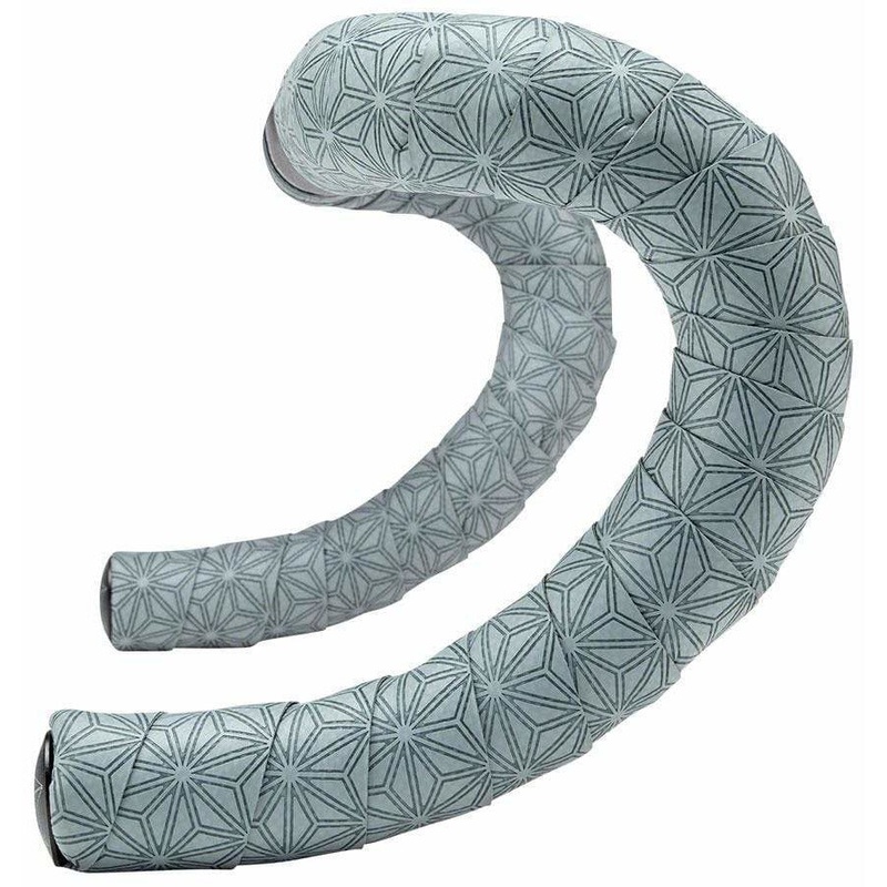 Super Sticky Kush Classic Bar Tape: Gunmetal with Ano Black Plugs Gray