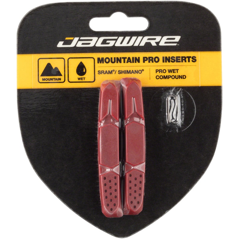 Mountain Pro Brake Pad Replacement Insert for Wet Conditions Red