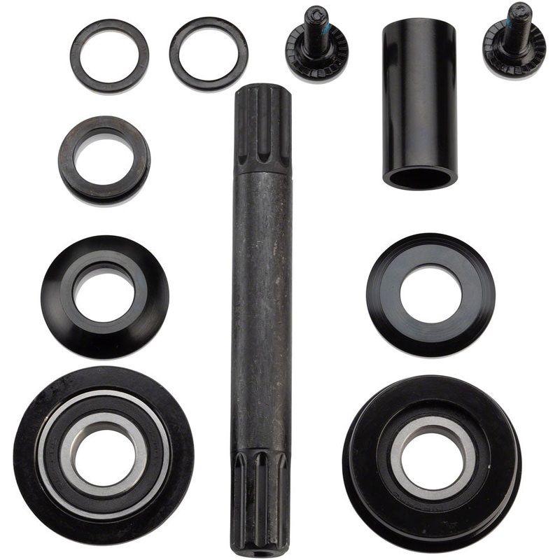 American/MID Bottom Bracket With 8 Spline Spindle Sealed 19mm Black