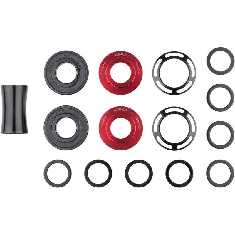 Minimalist Bottom Bracket – Mid 19mm Red