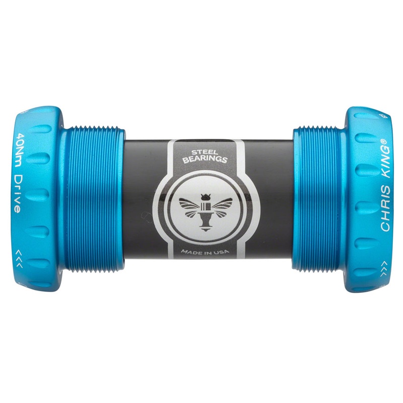 ThreadFit 24 Bottom Bracket Fit Kit 4 – English For Shimano Hollowtech II Matte Turquoise