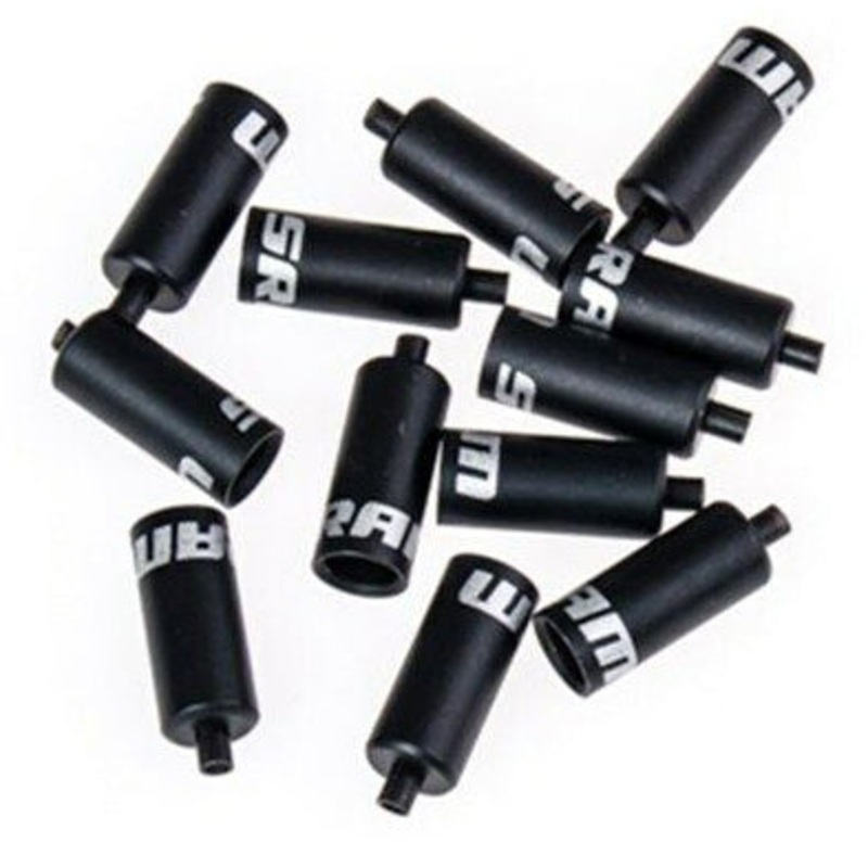 4/6mm Short Nosed Aluminum Ferrules Black 100/Count