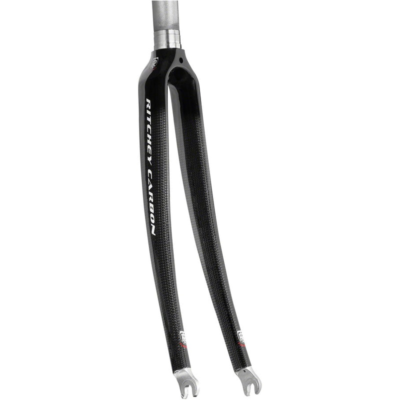 Comp Carbon Road Fork: 700c QR 1″ Aluminum Steerer Black