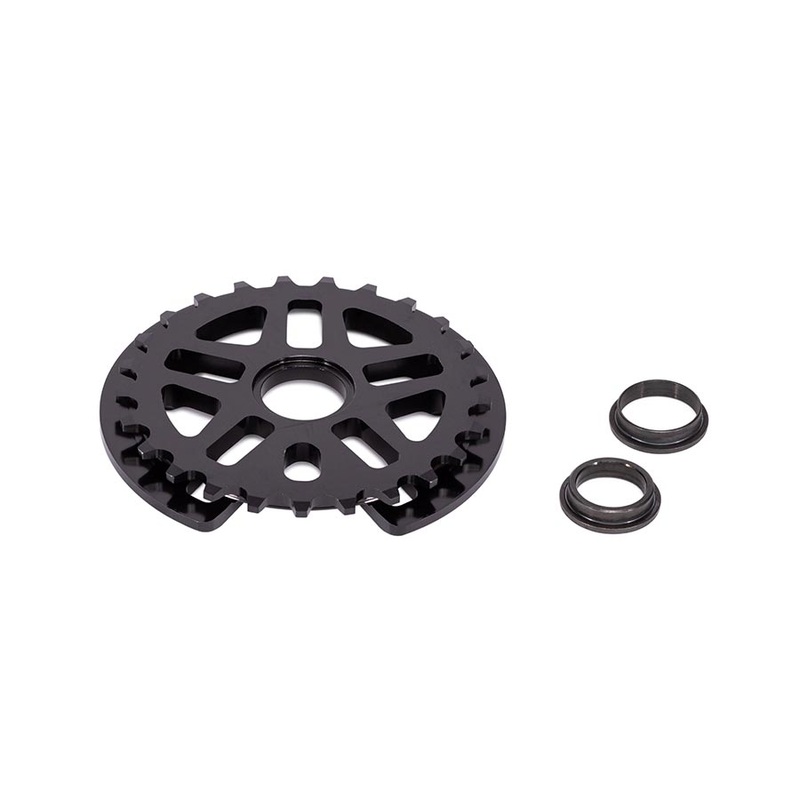 Abyss Guard Chainring Teeth: 25 7075-T6 Aluminum Black