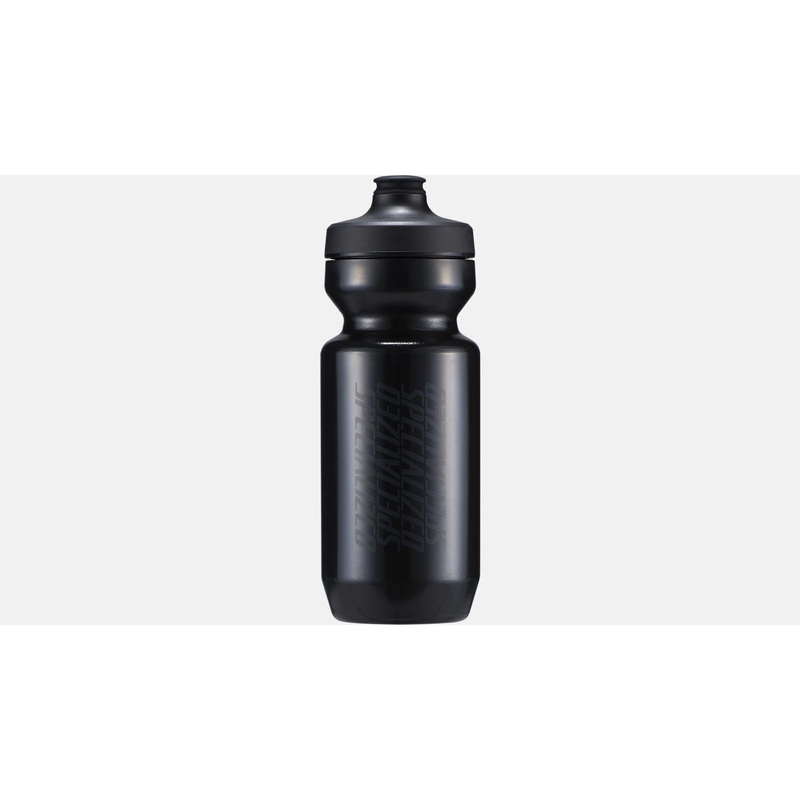 Purist WaterGate Water Bottle 22 oz Stacked Black/ Black