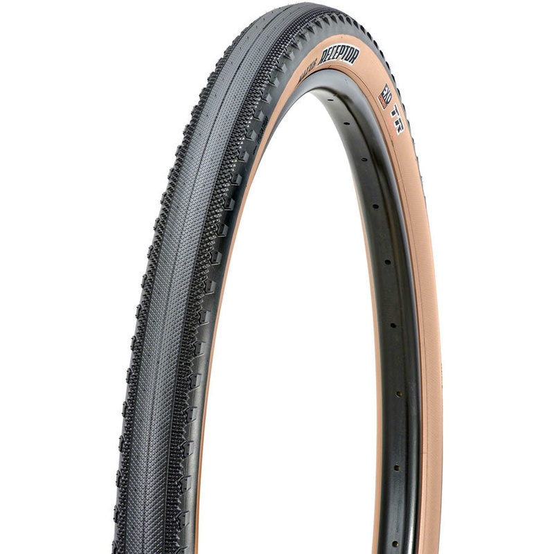 Receptor Gravel, Touring-Hybrid Bike Tire – 650 x 47, Tubeless, Black/Dark Tan, Dual, Exo Protection 650 x 47b
