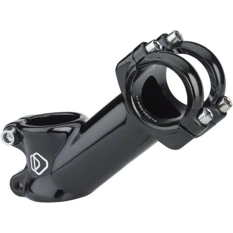 31.8mm Threadless Alloy Upright Bike Stem (Black) 31.8mm 35 Degrees 70mm