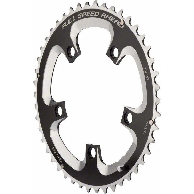 Super Road Chainring, 110 BCD, 5-Bolt, Aluminum, N11 110mm 46t