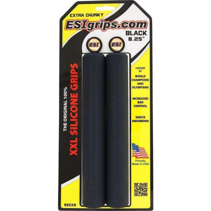 XXL Extra Chunky Bike Handlebar Grips – Black Black