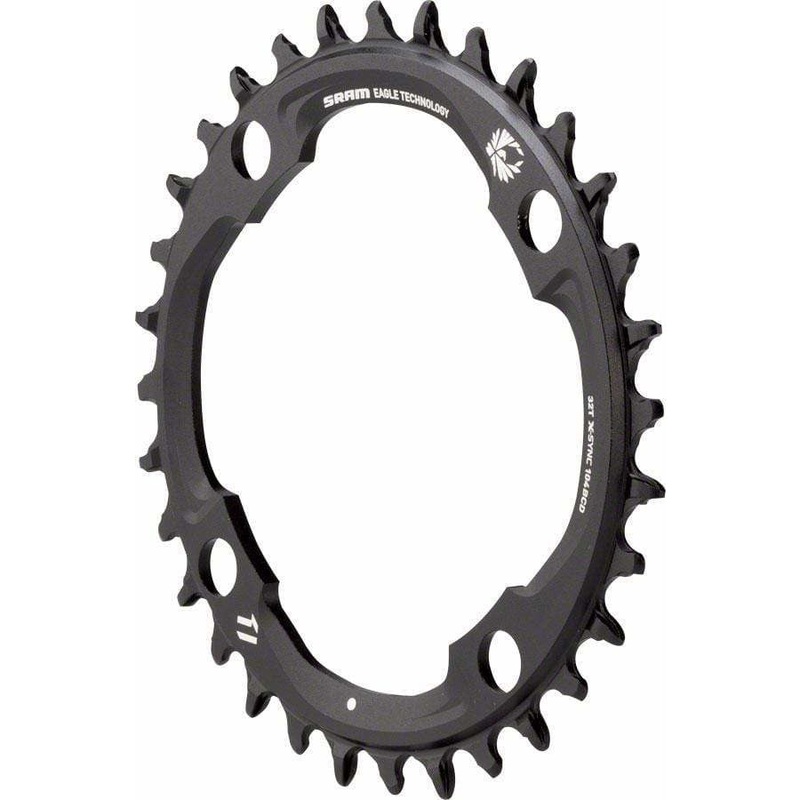 30t 94 BCD x 4-Bolt 11/12-Speed X-Sync2 Eagle Chainring Black 94mm 30t