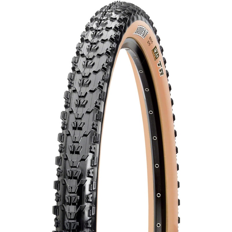 Ardent Mountain Bike Tire – 27.5 x 2.25, Tubeless, Black/Dark Tan, Dual, EXO 27.5 x 2.25″