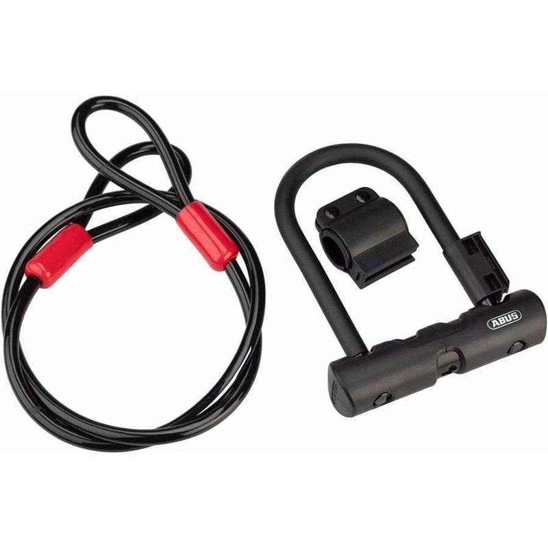 Ultra 410 Bike U-Lock – 3.9 x 5.5″, Keyed, Black, Includes Cobra cable