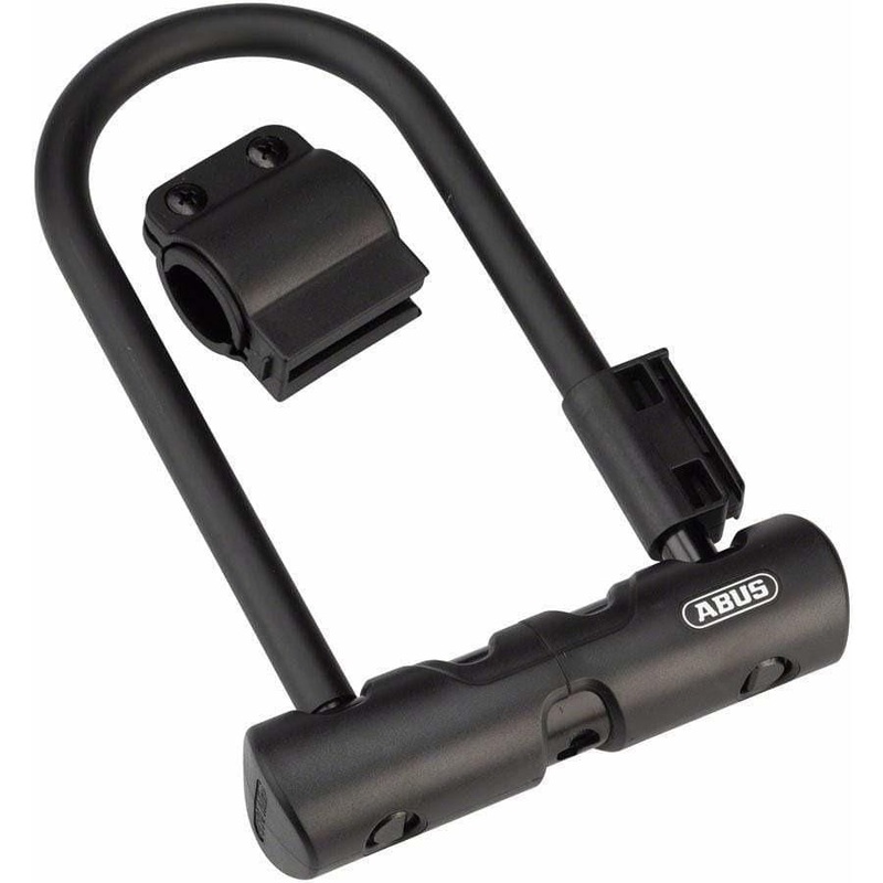 Ultra 410 Bike U-Lock – 3.9 x 7″, Keyed, Black, Includes bracket