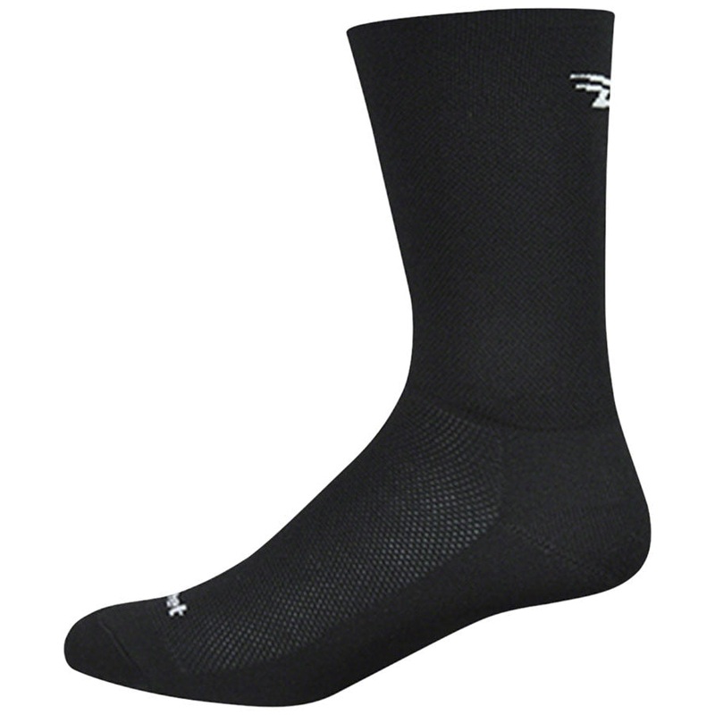 Aireator D-Logo Double Cuff Bike Socks – Black Black Small