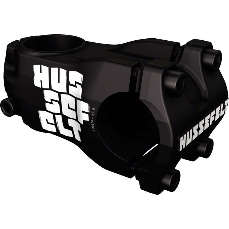 Hussefelt Bike Stem – 31.8 Clamp, +/-0, 1 1/8″, Aluminum, White 31.8mm 0 Degreess 40mm