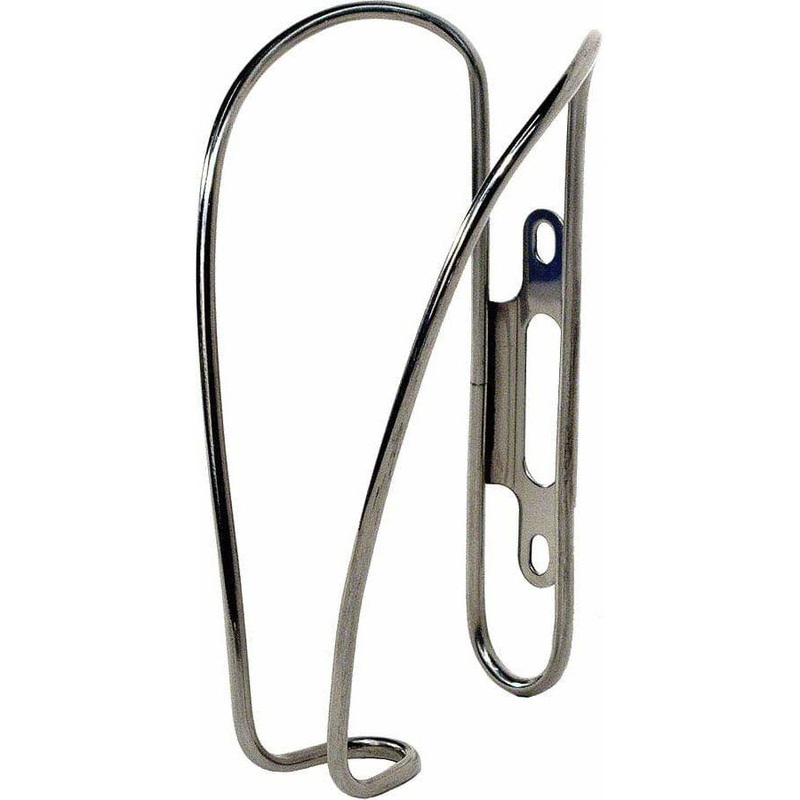 Moderniste Bike Water Bottle Cage: Polished Stainless