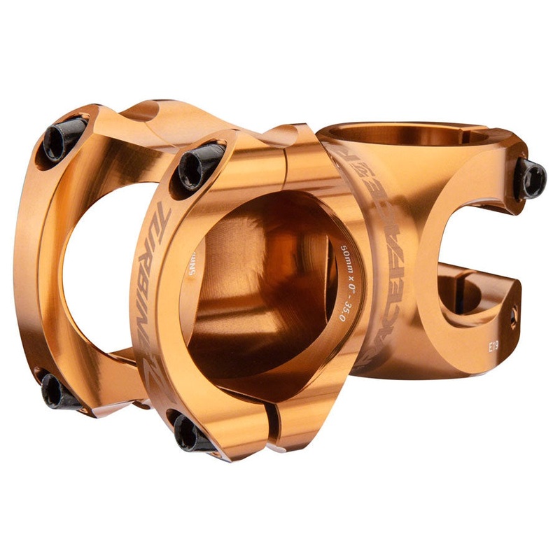 Turbine R 35 Bike Stem – 35mm Clamp, +/-0, 1 1/8″, Gold 35mm 0 Degreess 32mm
