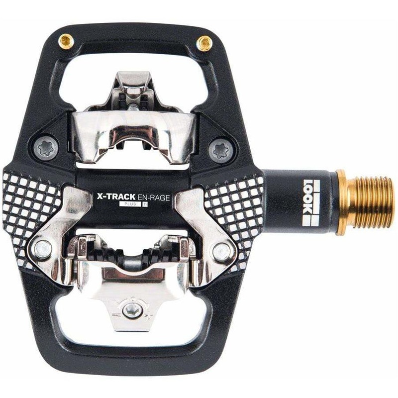 X-TRACK EN-RAGE PLUS Ti Pedals – Dual Sided Clipless Platform Titanium 9/16″ BLK Black