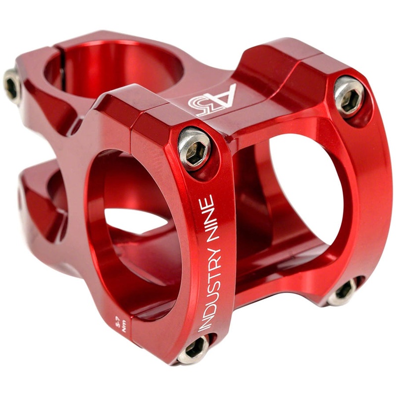 A35 Stem – 32mm 35mm Clamp +/-5 1 1/8″ Aluminum Red 35mm 5 Degrees 32mm
