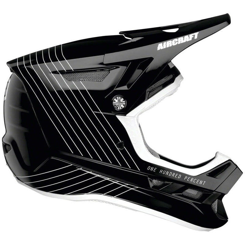 Aircraft Composite Full Face Mountain Bike Helmet  – Black Black X-Small