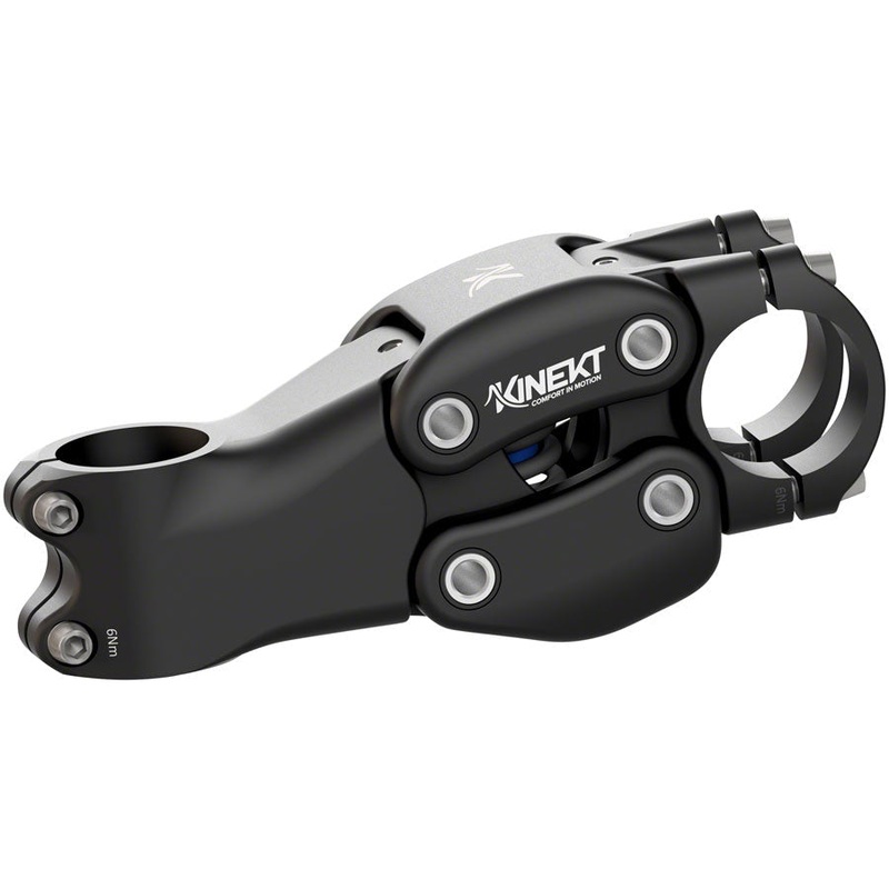 Cirrus Cycles Kinekt Suspension Stem – 31.8 Clamp, +7, 1-1/8″, Alloy, Black 31.8mm 7 Degrees 90mm