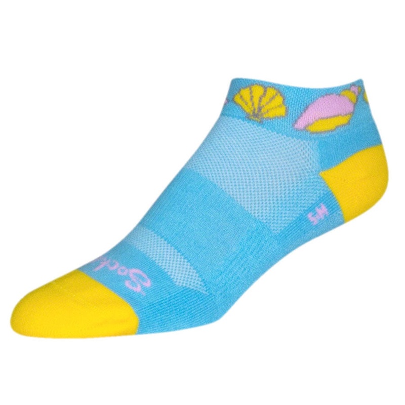 Classic Shells Bike Socks – Blue Blue Small / Medium