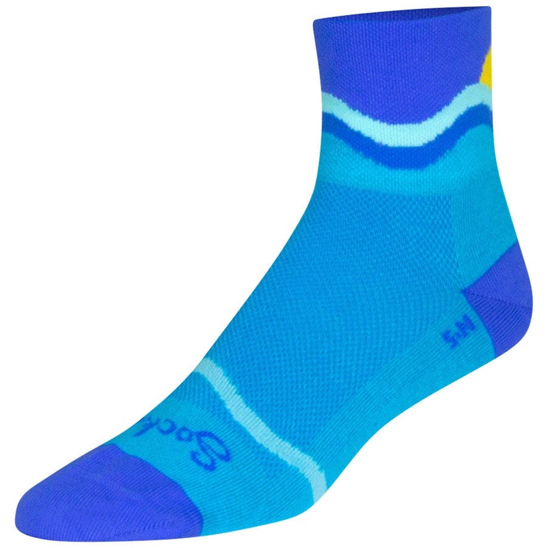 Classic Waterworld Bike Socks – Blue Blue Small / Medium