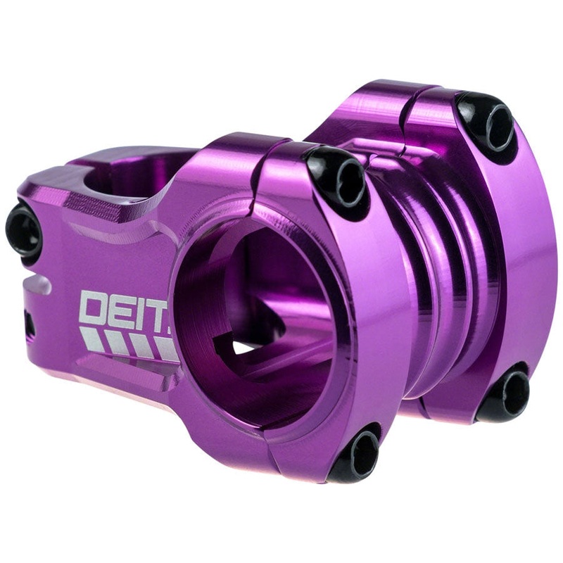 Copperhead Stem – 35mm Clamp, +/-0, 1 1/8″, Purple 35 mm 0 Degrees 35 mm