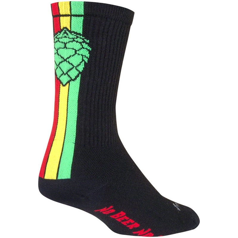 Crew Hoppyness Bike Socks – Black Black Small / Medium