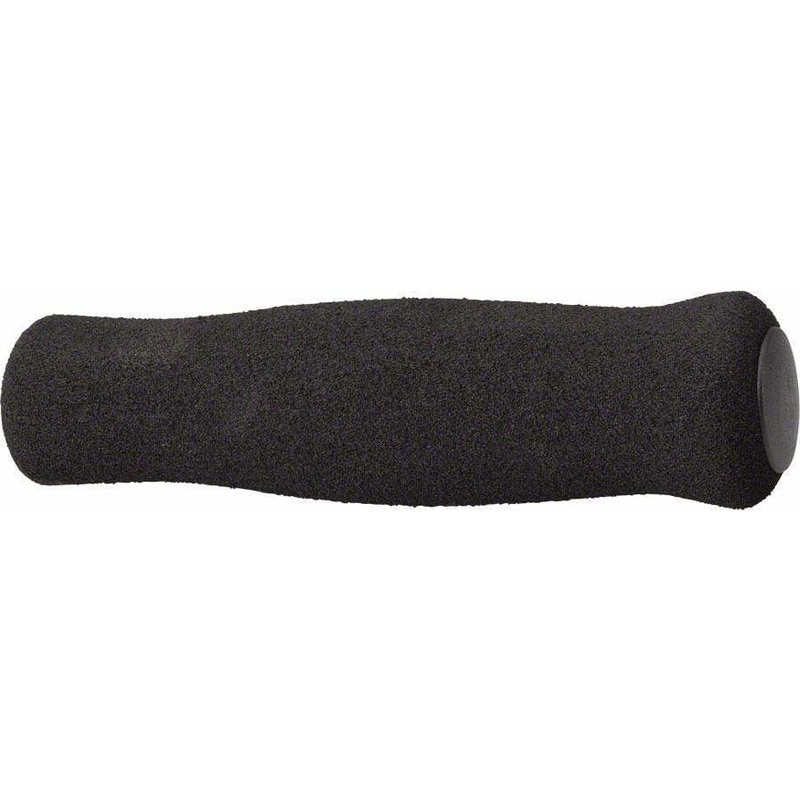 Foam Bike Handlebar Grips – Black, 130mm Black