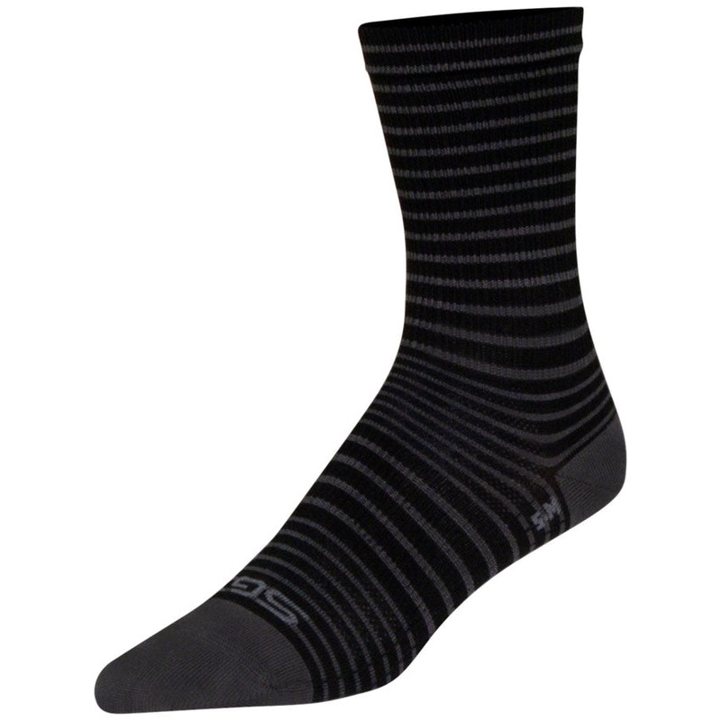 SGX Black Stripes Bike Socks – Black Black Small / Medium