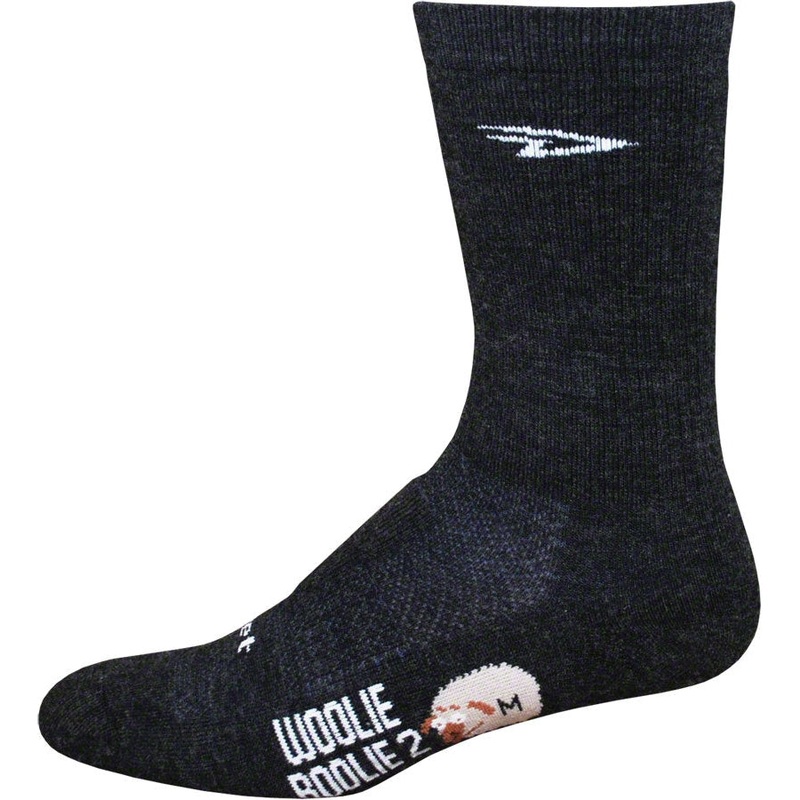 Woolie Boolie Bike Socks – Black Black Small