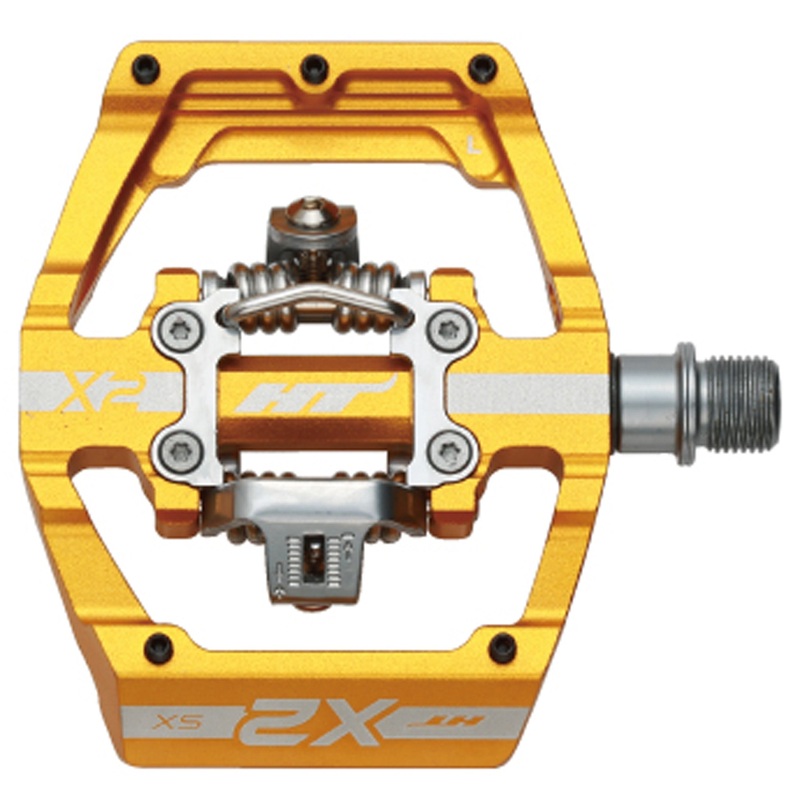 X2-SX Clipless Platform Pedals Gold
