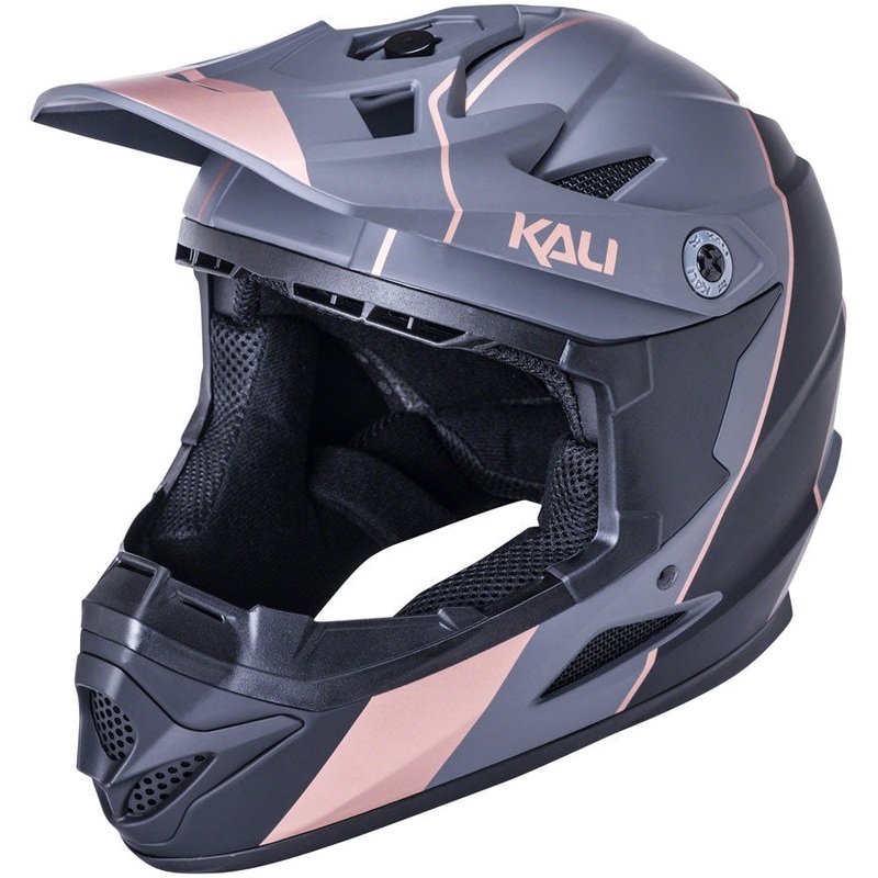 Zoka Stripe Full-Face Mountain Bike Helmet – Matte Black Matte Black Small