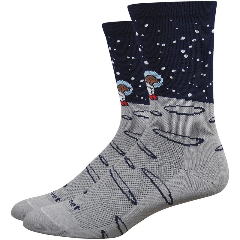 Aireator Moon Dog Bike Socks – Gray/Black Gray/Black Small