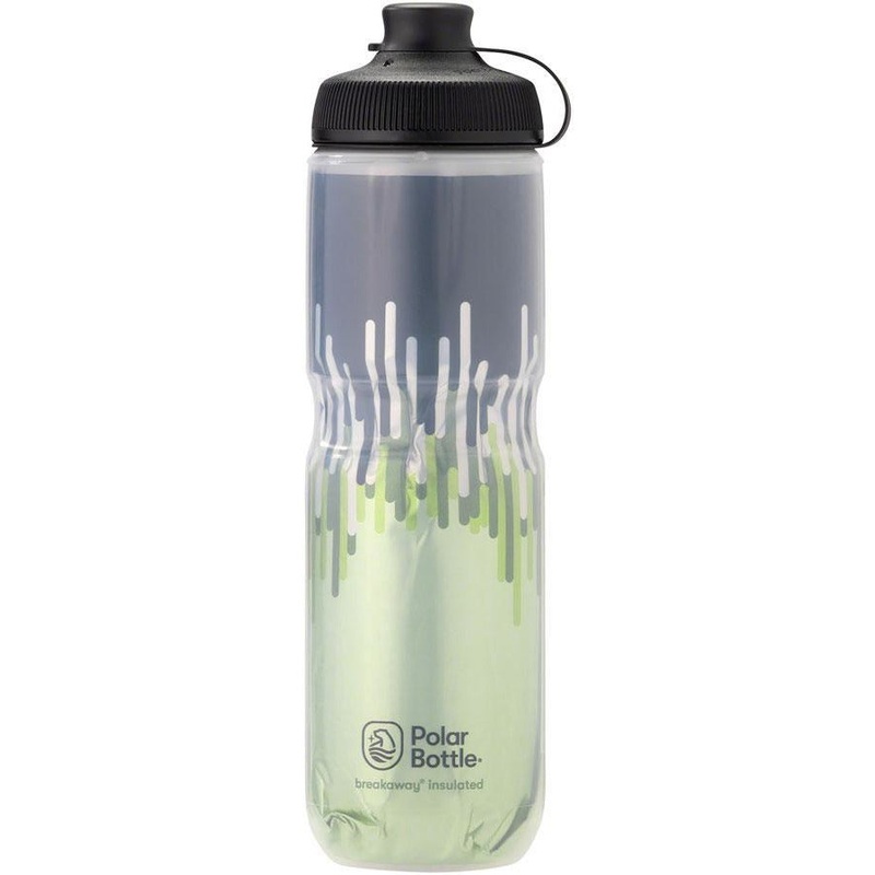 Breakaway Muck Insulated Zipper Bike Water Bottle – 24oz, Moss/Desert Green 24oz