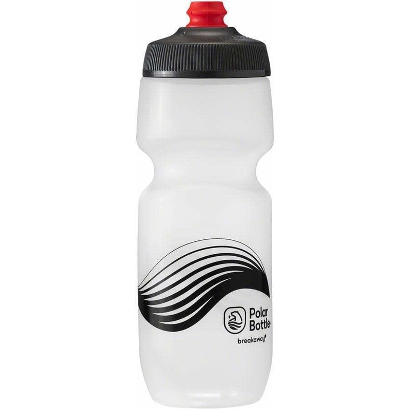 Breakaway Wave Bike Water Bottle – 24oz, Frost/Charcoal White 24oz