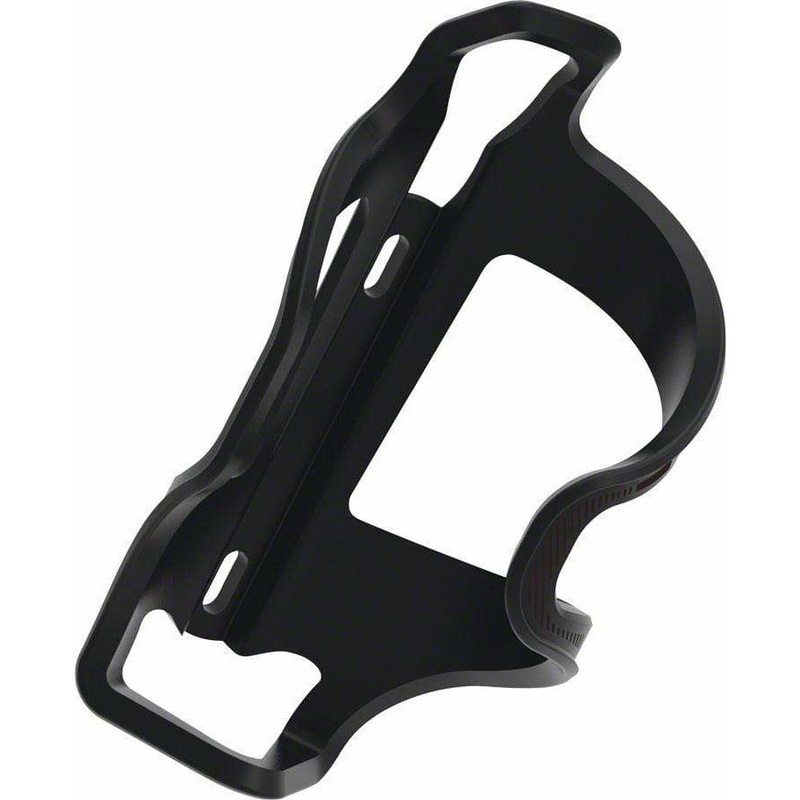 Flow Bike Water Bottle Cage SideLoader Left Entry, Enhanced Graphics, Black Black
