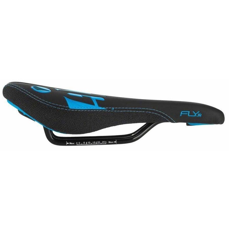 Fly Jr Saddle Steel Rails – Blk/Cyan Black/Blue