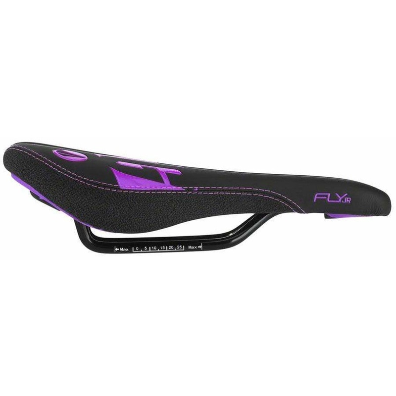 Fly Jr Saddle Steel Rails – Blk/Purple Purple/Black