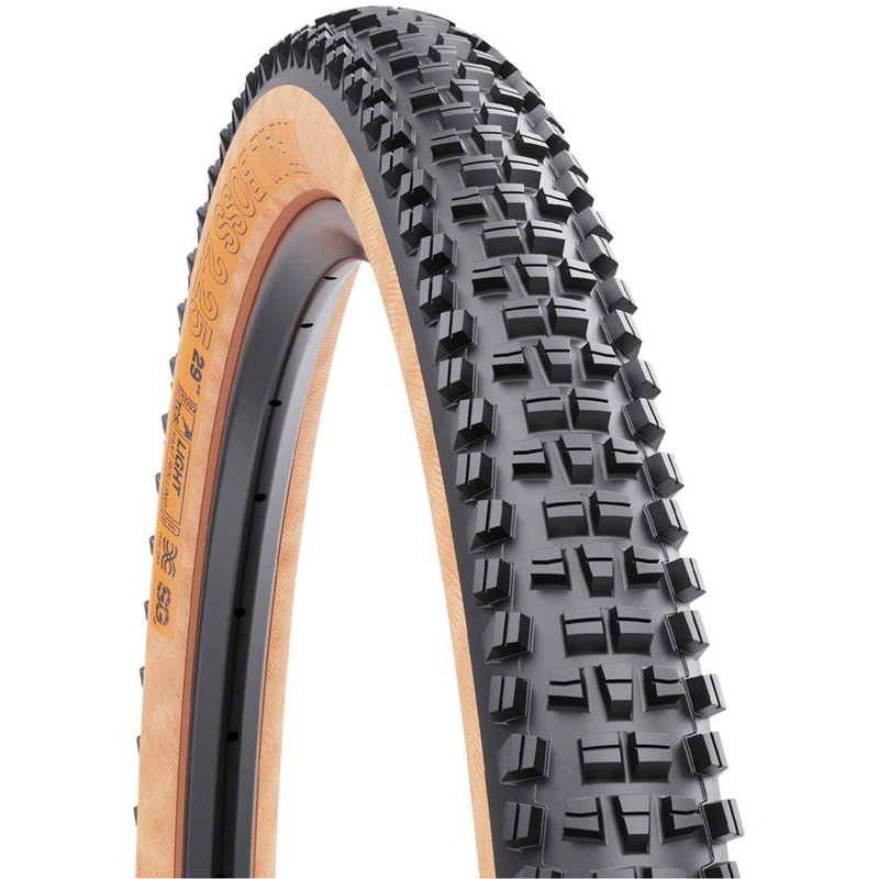 Trail Boss Mountain Bike Tire – 29 x 2.25, TCS Tubeless, Black/Tan, Light/Fast Rolling, Dual DNA, SG2 29 x 2.25″